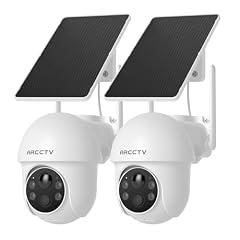 ARCCTV Solar Wireless Outdoor Security Cameras 4MP 360°