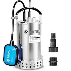 FOTING Stainless Steel Sump Pump 1HP 4000GPH