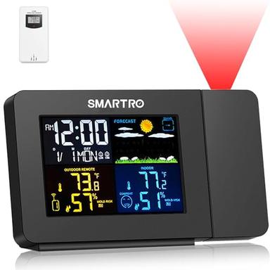 Alarm Clock for Bedrooms with Weather Station
