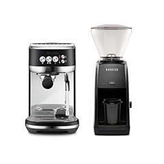 Breville Bambino Plus Espresso Machine Bundle Black ESP Grinder