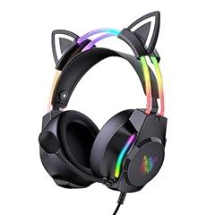 ONITOON Gaming Cat Ear Headset with Microphone