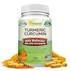 aSquared Nutrition Turmeric Curcumin 1300mg with BioPerine
