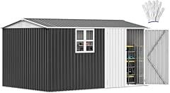 DWVO Large Steel Outdoor Storage Shed