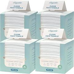 Cliganic Face Towels XL, Disposable and Hypoallergenic