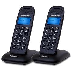 HelloBaby DECT 6.0 Cordless Phone with 2 Handsets