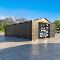 Domi Outdoor Living 12x25FT Metal Garage Shed