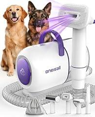 oneisall Dog Grooming Vacuum Brush for Shedding