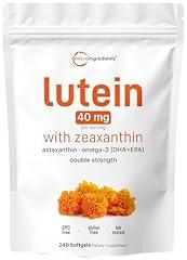 Micro Ingredients Lutein & Zeaxanthin Softgels