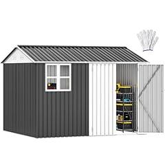 DWVO 10' x 8' Metal Garden Shed