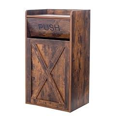 Tilt Out Trash Cabinet, 13 Gallons, Brown