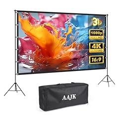 AAJK 120-inch Portable Projector Screen with Stand