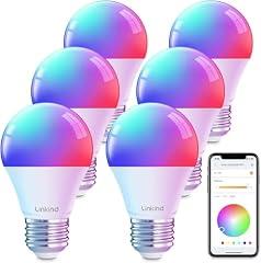 Linkind Smart LED Light Bulbs, A19 E26, 6 Pack