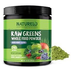NATURELO Raw Greens Superfood Powder Mixed Berry
