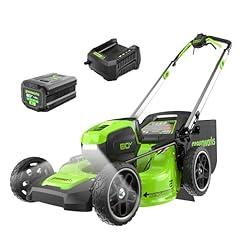 Greenworks 80V Brushless Cordless Lawn Mower, 4.0Ah Battery
