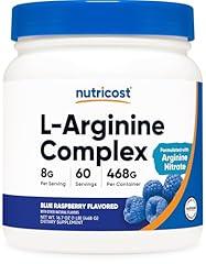 Nutricost L-Arginine Complex Blue Raspberry 60 Servings