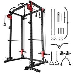 GarveeLife Power Cage with Cable Crossover System