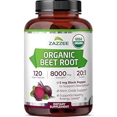 Zazzee Organic Beet Root Extract 8000 mg