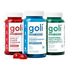 Goli Zero Sugar Trio Probiotic Gummies