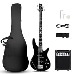 Ktaxon Black Electric Bass Guitar with Amplifier