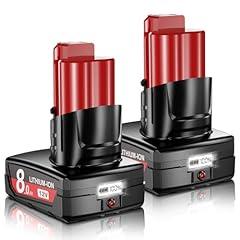 JUNWOOD 8.0Ah Replacement Milwaukee M12 Battery Pack