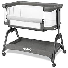 Papablic Baby Bedside Bassinet with Wheels
