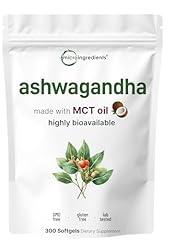 Ashwagandha 6,000mg Softgels with Coconut MCT and Black Pepper