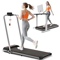 Jackfield Portable Walking Pad Treadmill with Handle Bar
