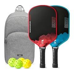 Dinkly Raw Carbon Pickleball Paddle Set