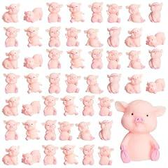 Lenwen Cute Pink Pig Miniature Figurines