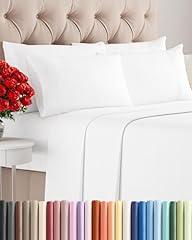 King 6 Piece Sheet Set - White