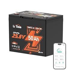 LiTime 24V 50Ah Bluetooth Lithium Battery