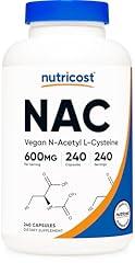Nutricost N-Acetyl L-Cysteine 600mg, 240 Vegetarian