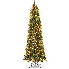 12ft Pre-Lit Spruce Pencil Christmas Tree