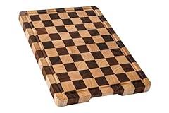 THETCHRY Acacia Wood Cutting Board with Juice Grooves