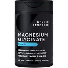 Sports Research Magnesium Glycinate 160 mg Vegan 180ct