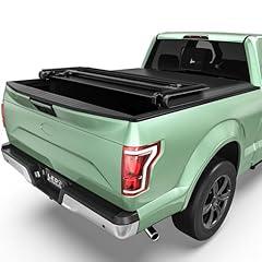 LEDKINGDOMUS Soft Tri-Fold Truck Bed Cover for Ford F150