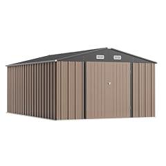 Greesum Outdoor Metal Storage Shed 10×14 FT