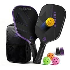 ANXSPIN Carbon Fiber Pickleball Paddle Set