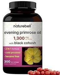 NatureBell Evening Primrose Oil with Black Cohosh