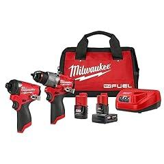 Milwaukee M12 FUEL Cordless Hammer Drill and Impact Driver Combo Kit