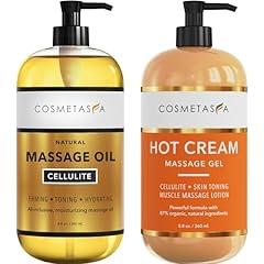 Cosmetasa Natural Cellulite Massage Oil & Cream