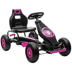Aosom Kids Pedal Go Kart Pink