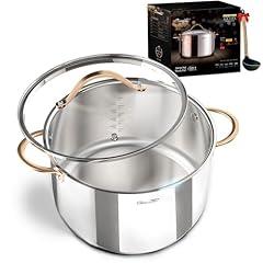 Ciwete 8 Quart Stainless Steel Stock Pot
