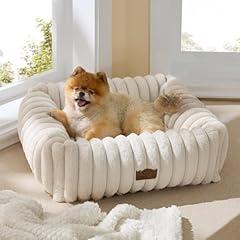 Bedsure Dog Bed – Washable Orthopedic Pet Bed, Cream
