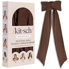 Kitsch Heatless Curling Headband Chocolate Brown