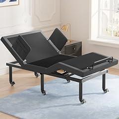 Tami Tami T500 Twin XL Adjustable Bed Frame with Remote, Adjustable Base with Head&Foot Incline, Zero Gravity–Electric Bed with Rail for Elderly Home Use, Nightlight, Casters,2 USB Port-Easy Assembly