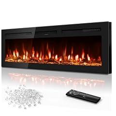 Tehanld 60 Inch Electric Fireplace Heater