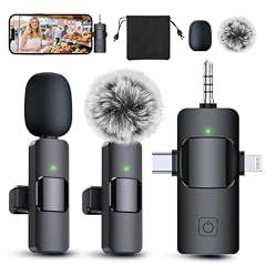 PQRQP 3 in 1 Wireless Lavalier Microphone