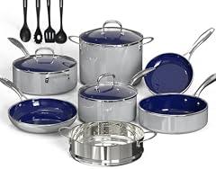 DUXANO 14-Piece Non-Stick Ceramic Cookware Set