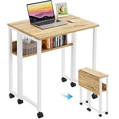 GreenForest Folding Desk with Wheels